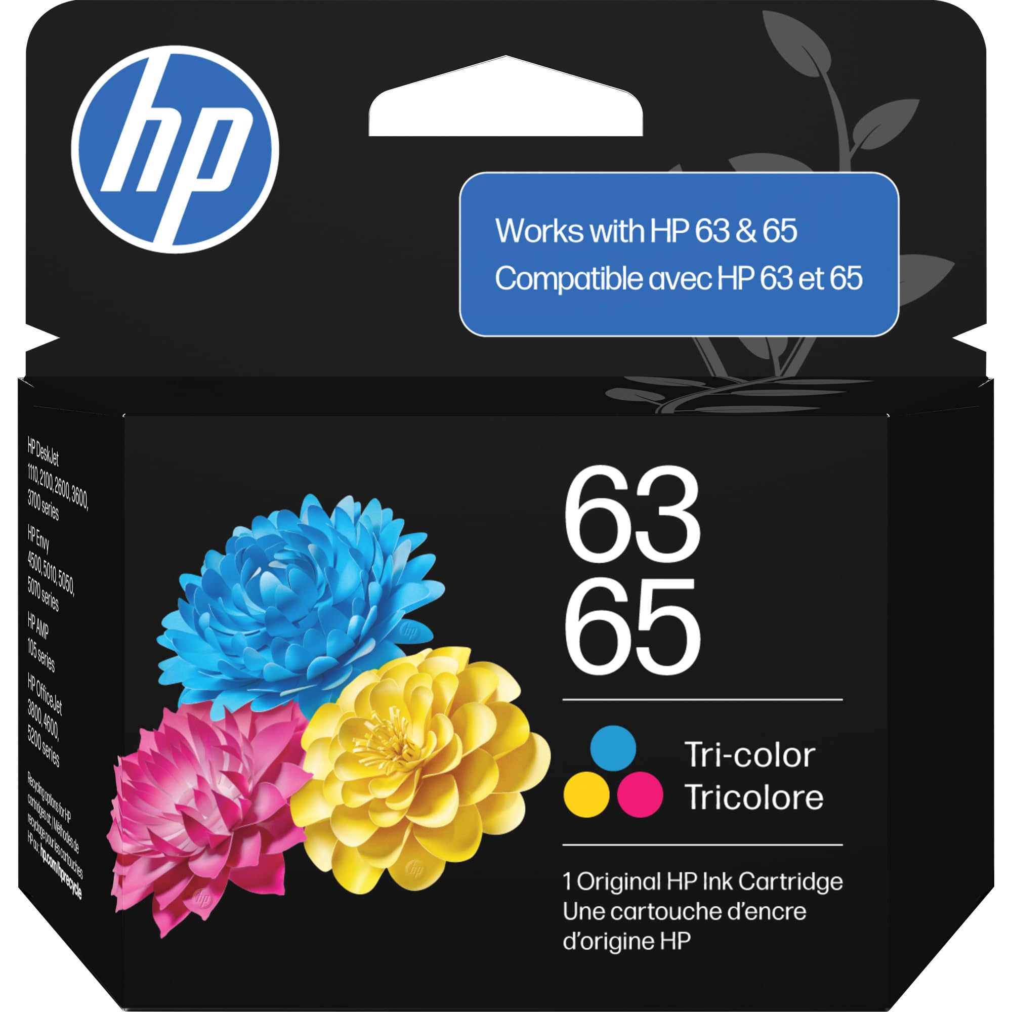 Amazon.com: HP 63/65 Tri-Color Ink Cartridge (Replaces and Works